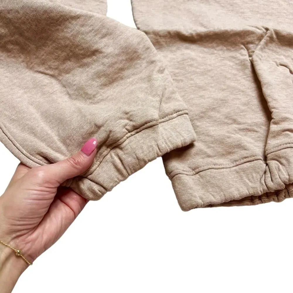 LUNYA Restore Double Faced Lounge Sweat Pants Light Pink Tan Pockets Soft NEW - Picture 11 of 16